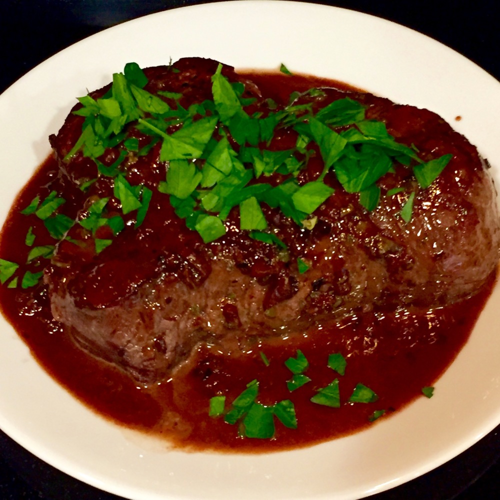 Steak With Wine &amp; Shallots